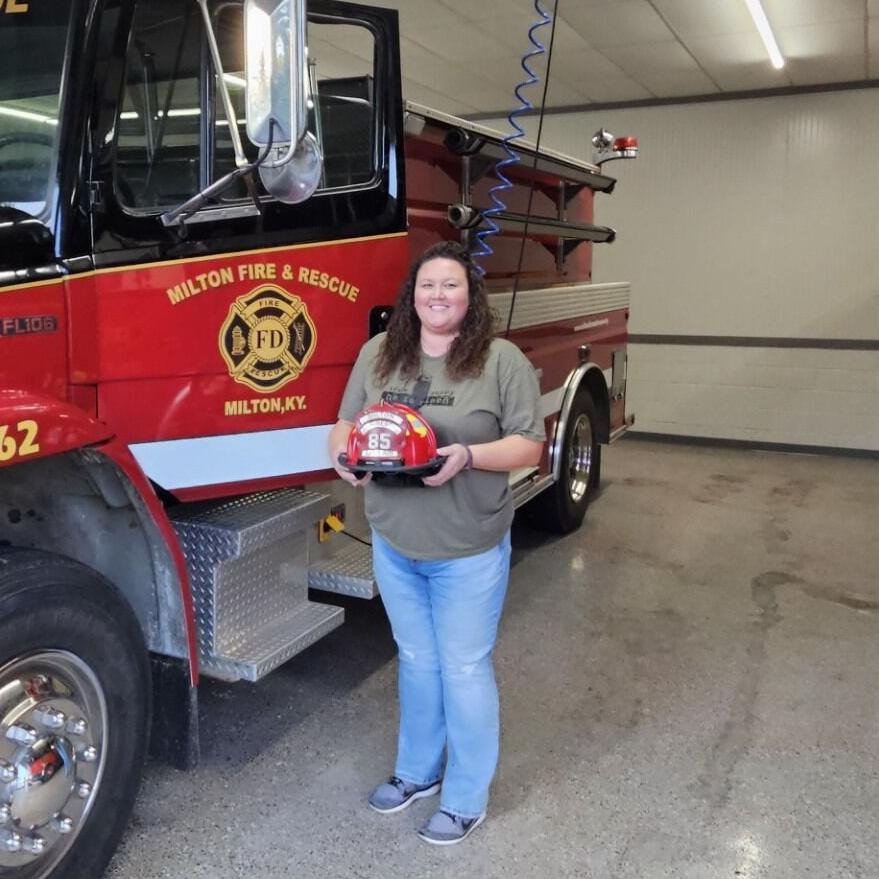Emily McQueary, first woman officer for Milton Fire & Rescue - 8.30.35